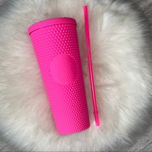 Starbucks Venti “Barbie” Pink Studded Tumbler 💗✨